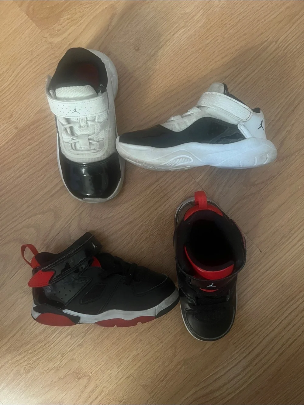 Jordan Kids' Black, White & Red Mixed Sneakers Pack